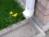 Downspout without an extension